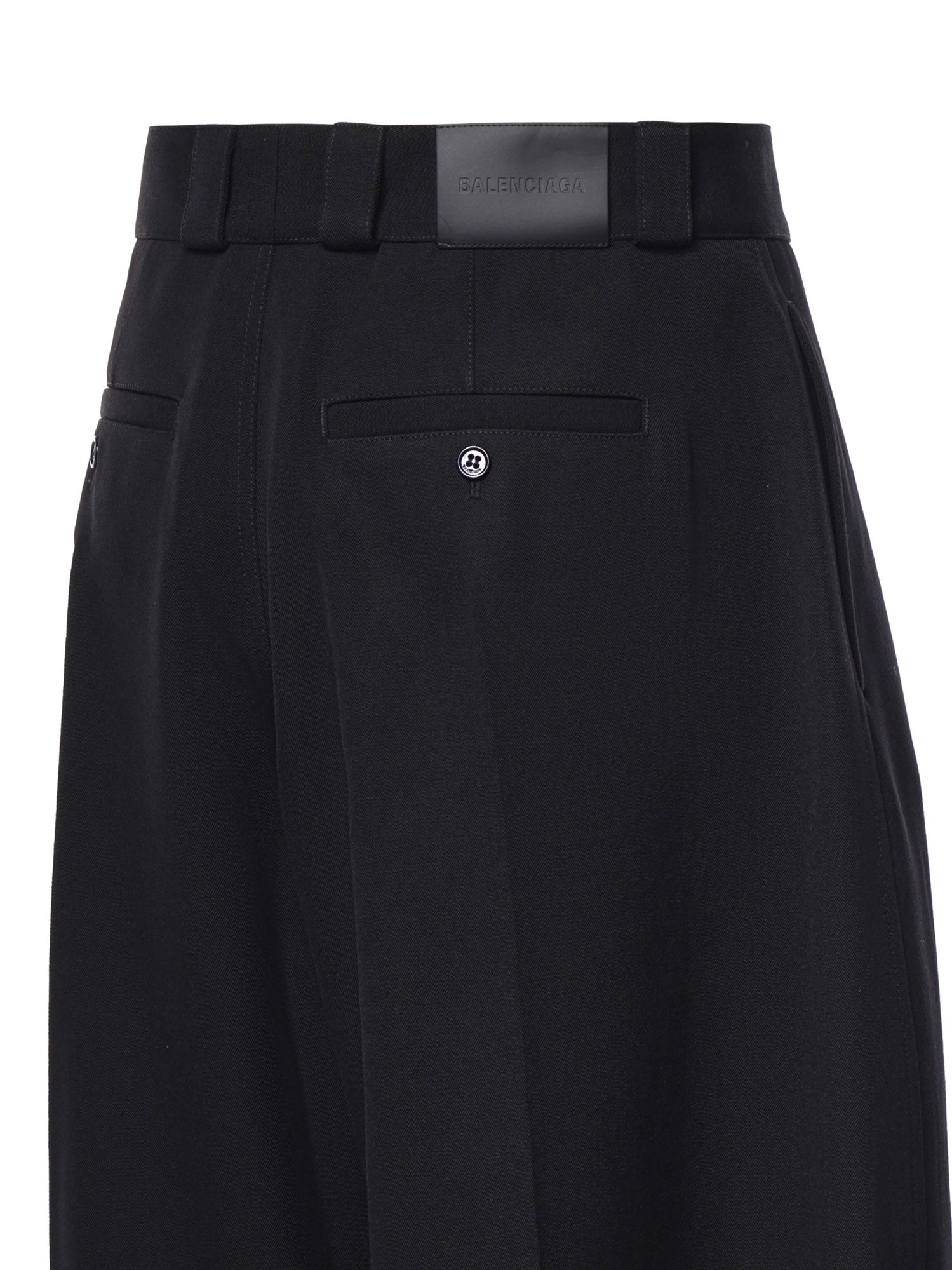 Pantaloni Incurvati in twill di lana A009JY TSU221000 BALENCIAGA 
