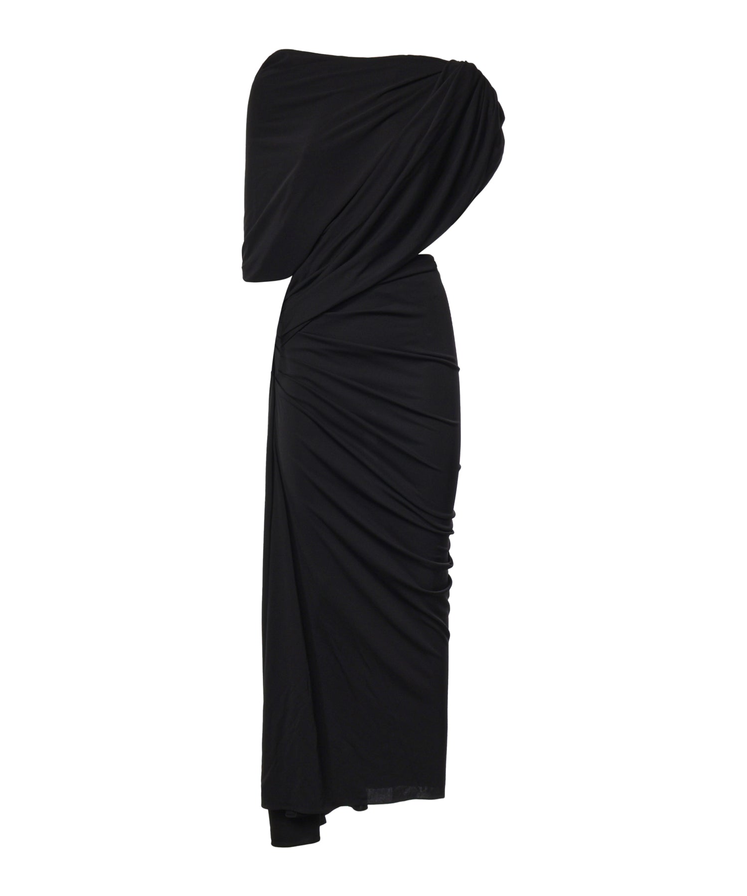 Abito midi drappeggiato A009OX TVV031000 BALENCIAGA 