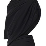 Abito midi drappeggiato A009OX TVV031000 BALENCIAGA 
