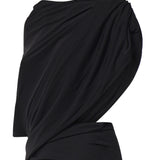 Abito midi drappeggiato A009OX TVV031000 BALENCIAGA 