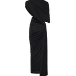 Abito midi drappeggiato A009OX TVV031000 BALENCIAGA 