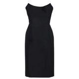 Abito bustier midi in scuba di lana A009PQ TUQ031000 BALENCIAGA 