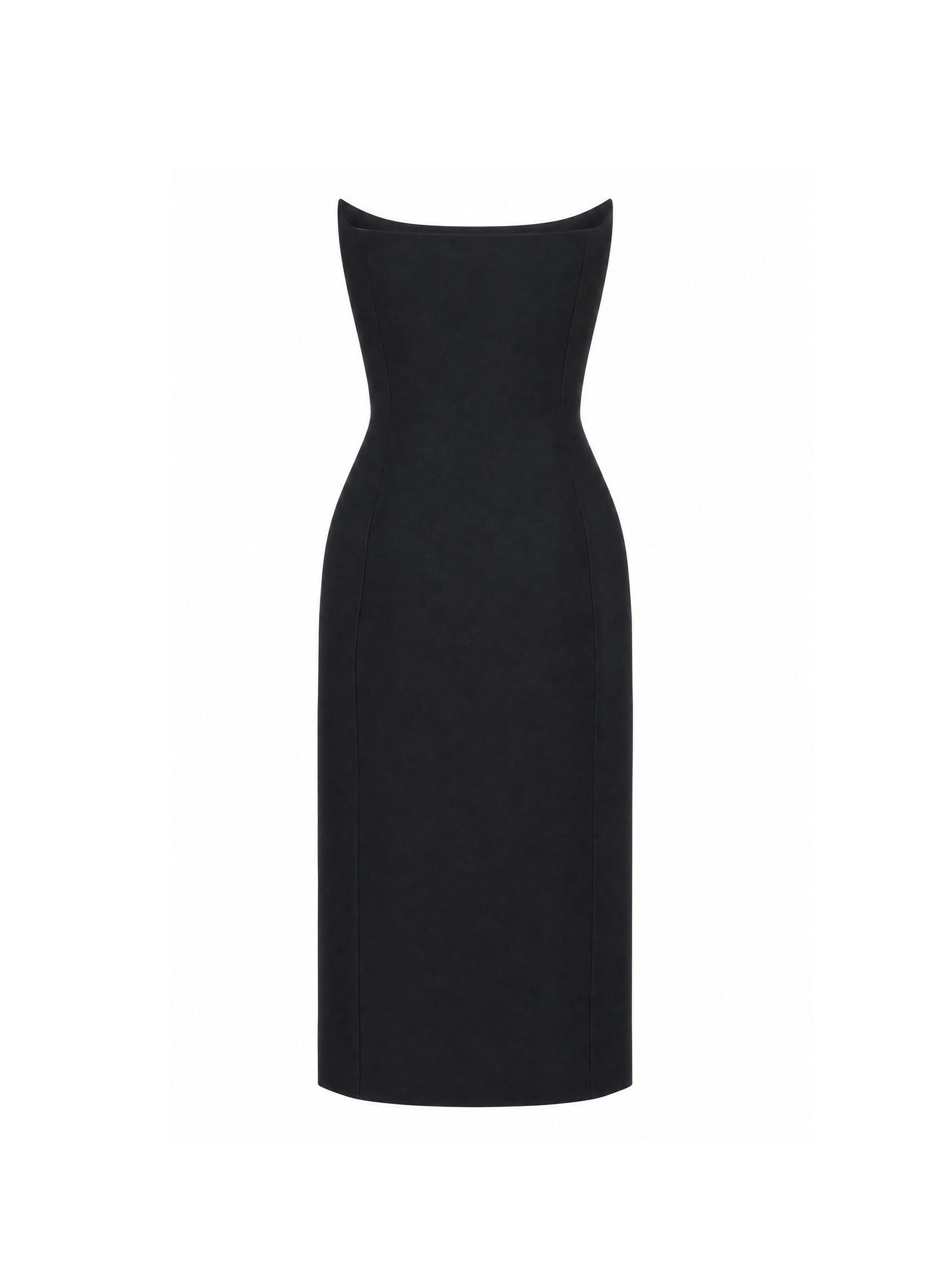 Abito bustier midi in scuba di lana A009PQ TUQ031000 BALENCIAGA 