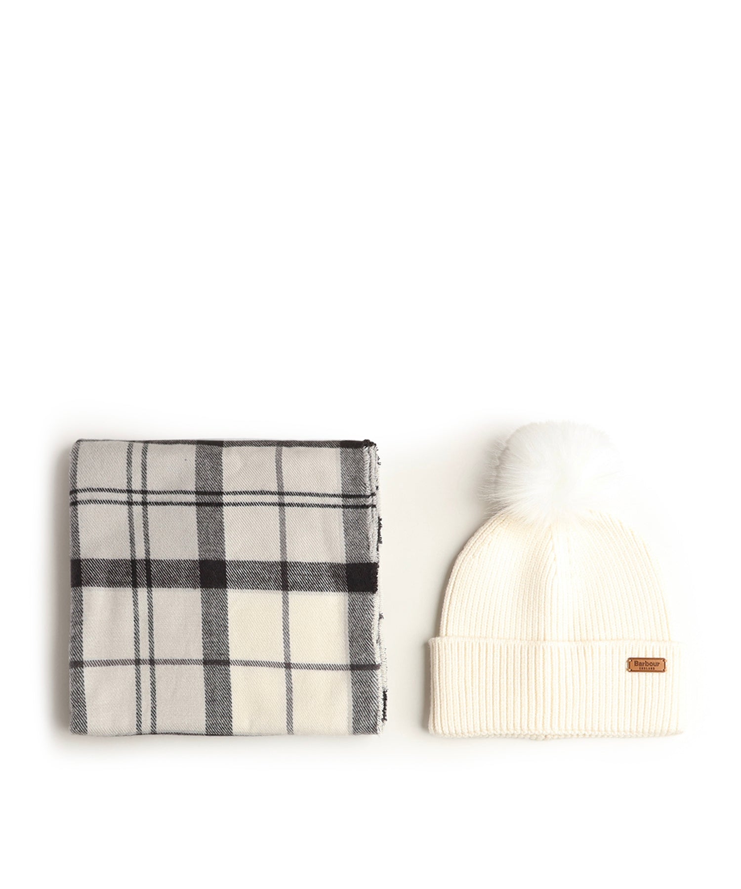 Set regalo con berretto Dover e sciarpa Hailes<BR/> LGS0054 GY31 BARBOUR 