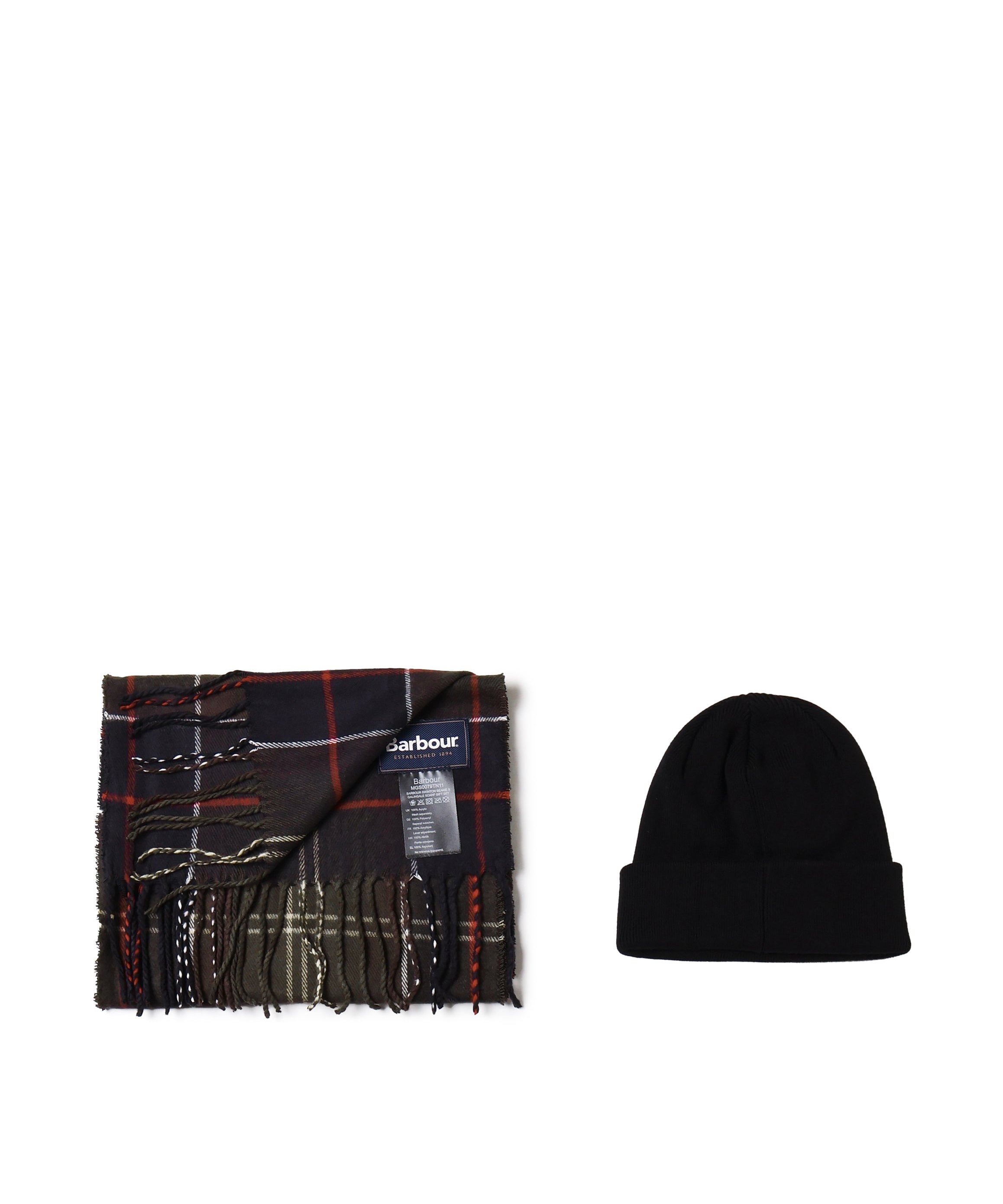 Set regalo con cappello Swinton e sciarpa Galingale<BR/> MGS0079 TN11 BARBOUR 