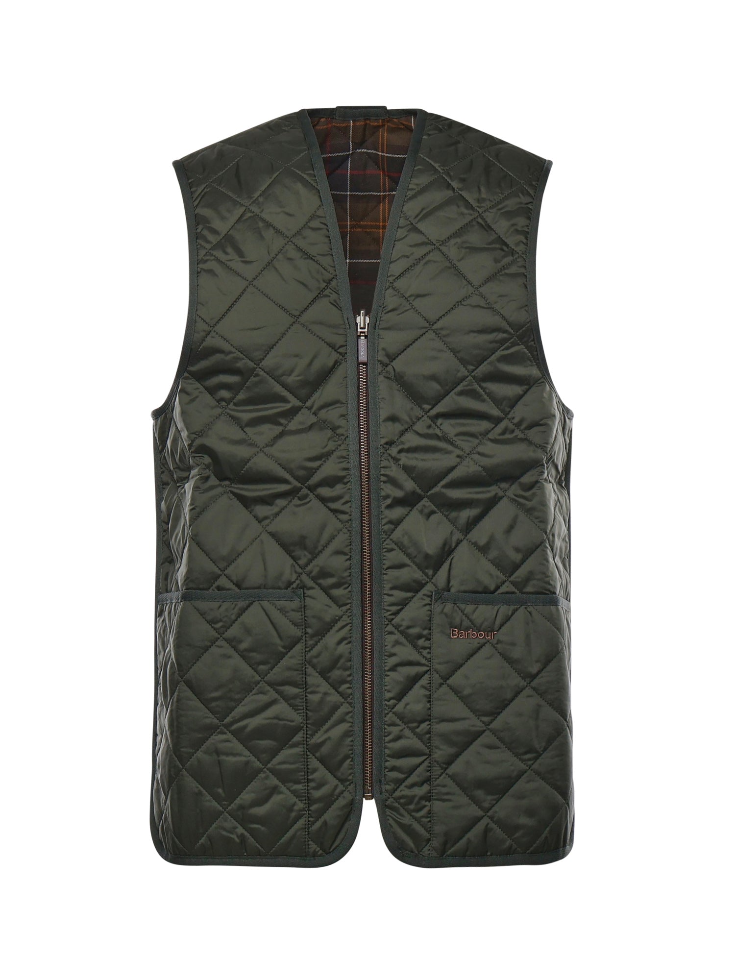 Gilet trapuntato con logo MLI0001 GN92 BARBOUR 