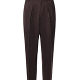Pantaloni Dominique in misto lana DOMINIQUE13 MLRMARRONE BE ABLE 