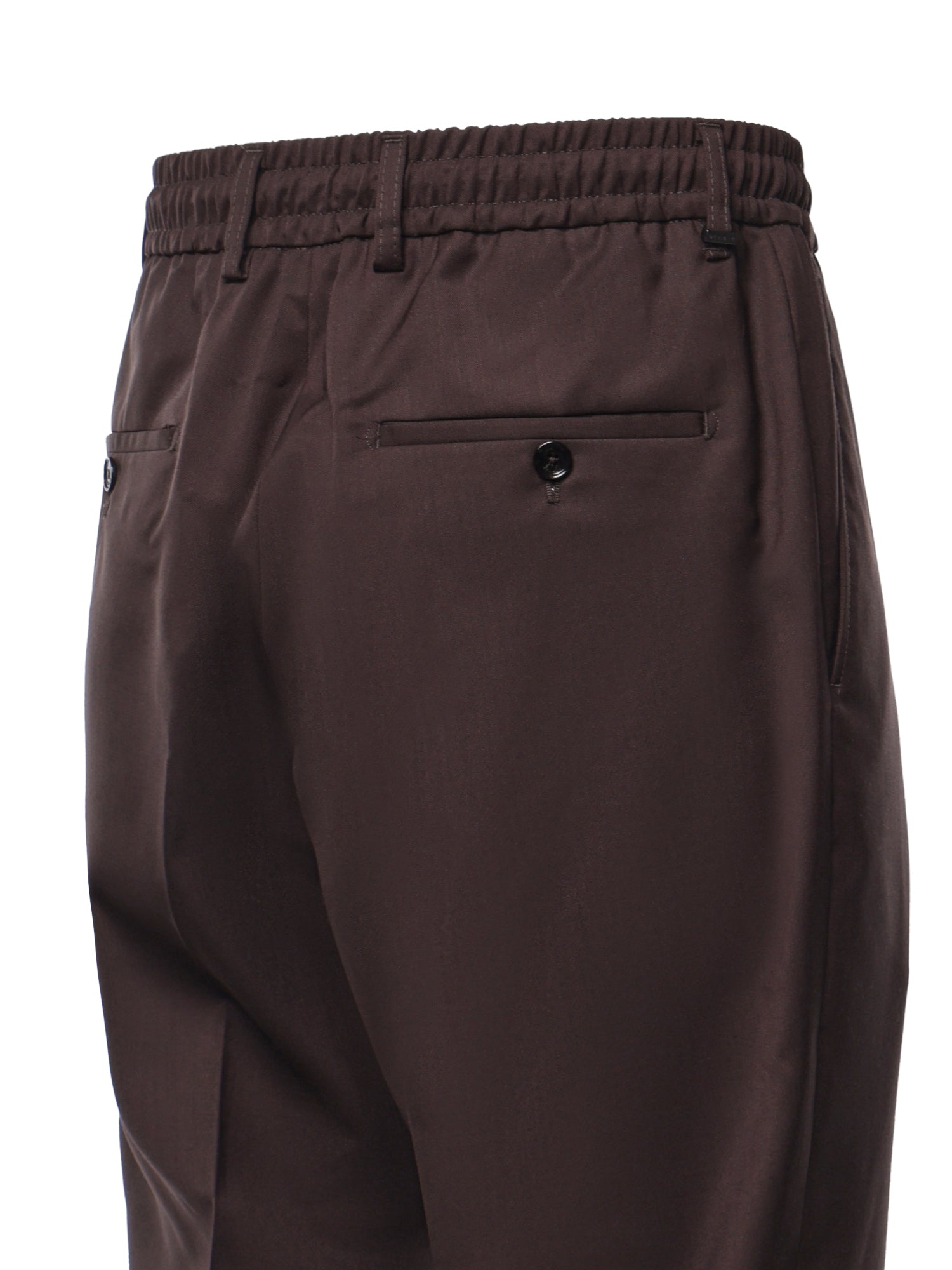 Pantaloni Dominique in misto lana DOMINIQUE13 MLRMARRONE BE ABLE 
