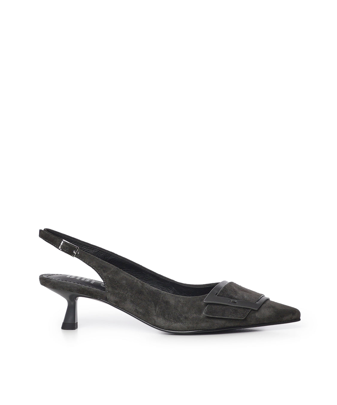 Slingback in camoscio 645Z30VK ANTRACITA BIBI LOU 
