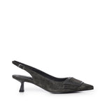 Slingback in camoscio 645Z30VK ANTRACITA BIBI LOU 