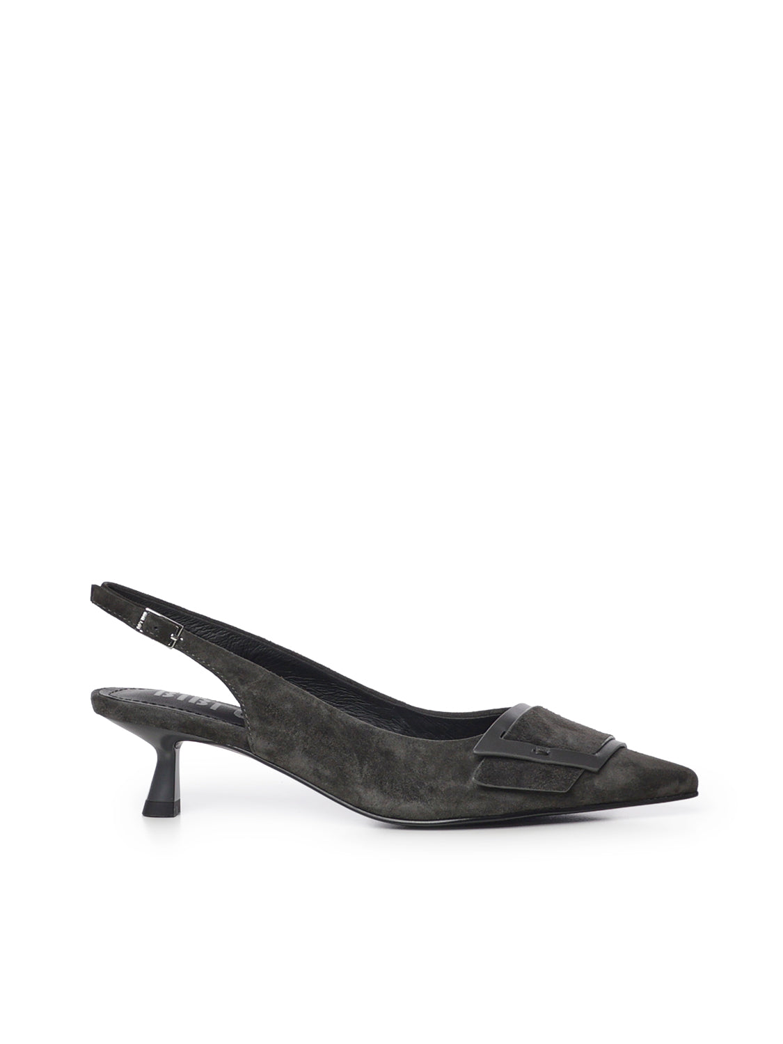 Slingback in camoscio 645Z30VK ANTRACITA BIBI LOU 