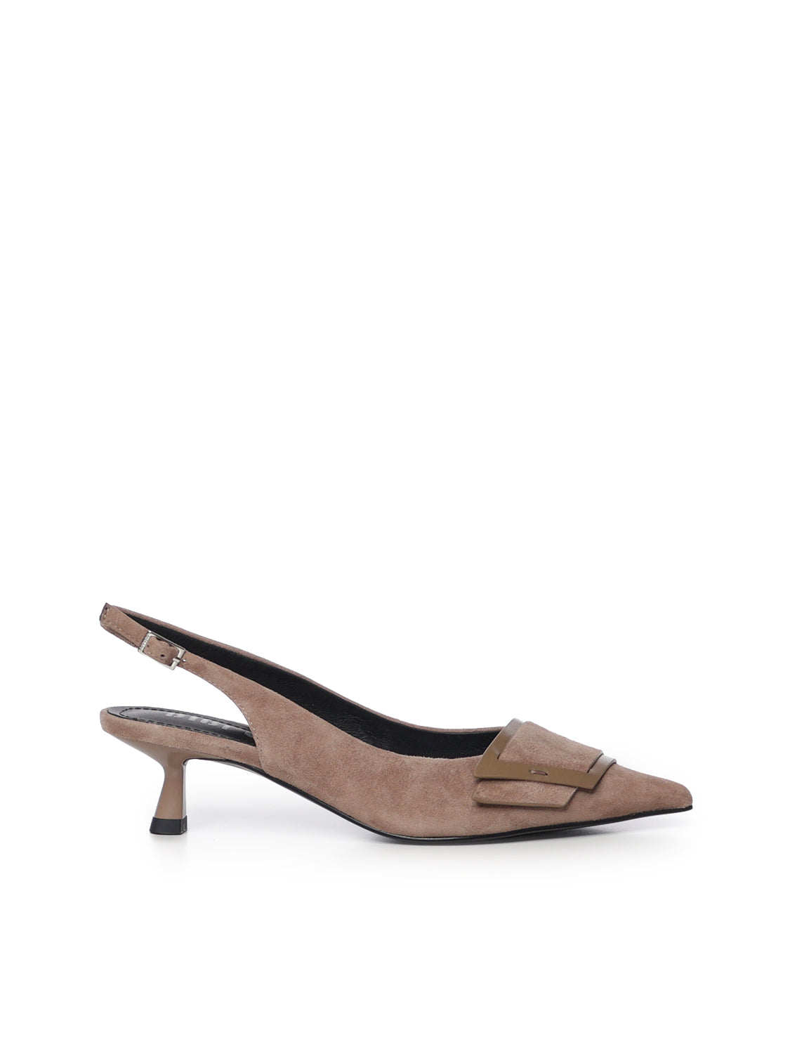 Slingback in camoscio 645Z30VK TAUPE BIBI LOU 