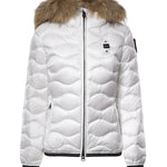 Piumino Aldie con logo 26WBLDC03034 006047100BI BLAUER 