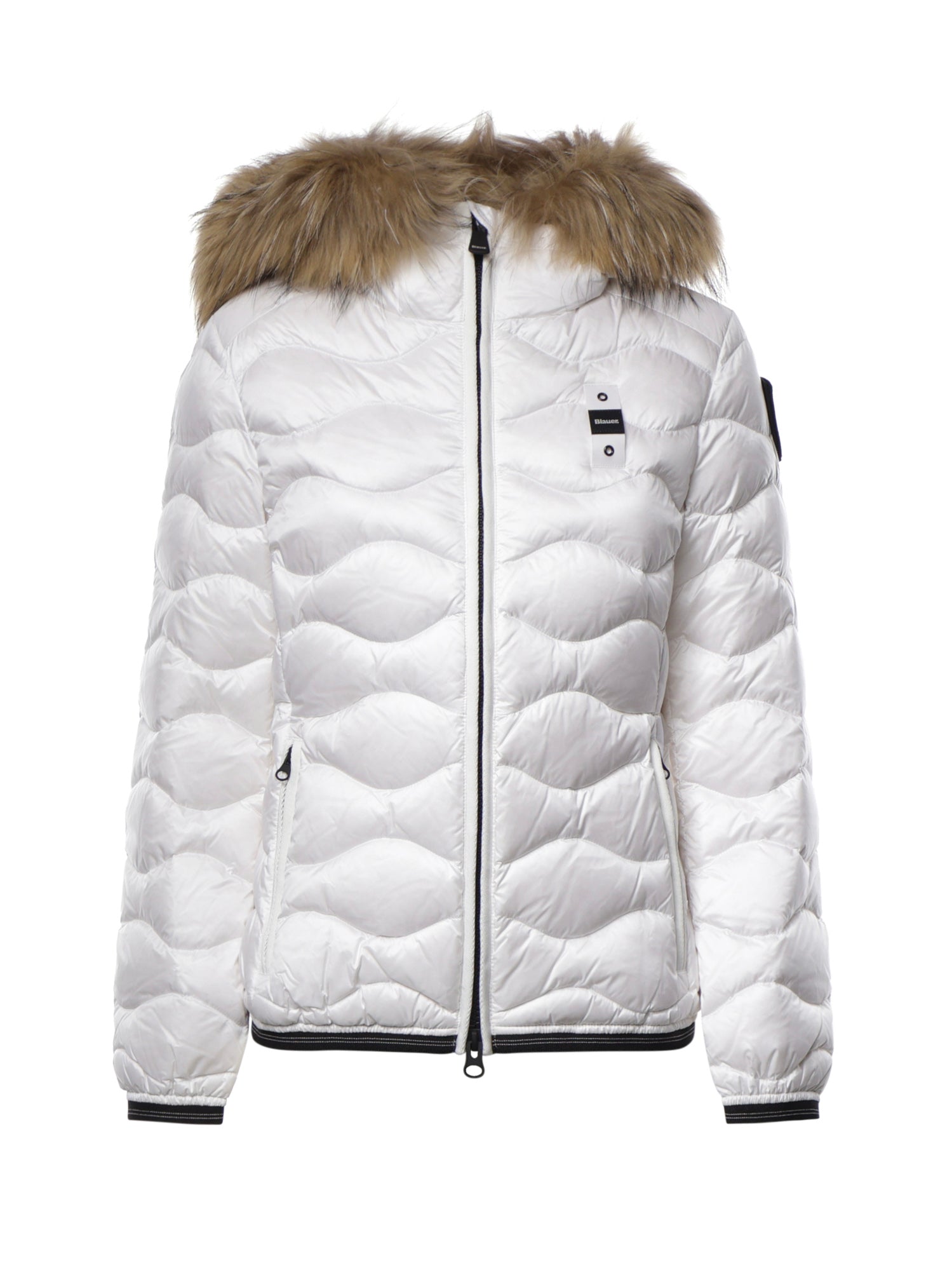 Piumino Aldie con logo 26WBLDC03034 006047100BI BLAUER 