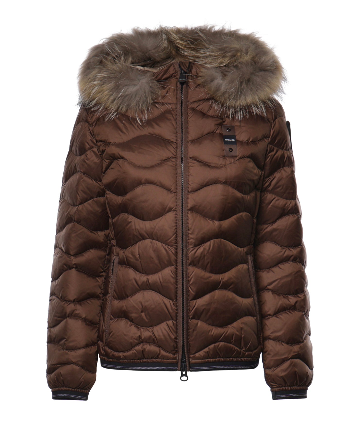 Piumino Aldie con logo 26WBLDC03034 00604730BEI BLAUER 