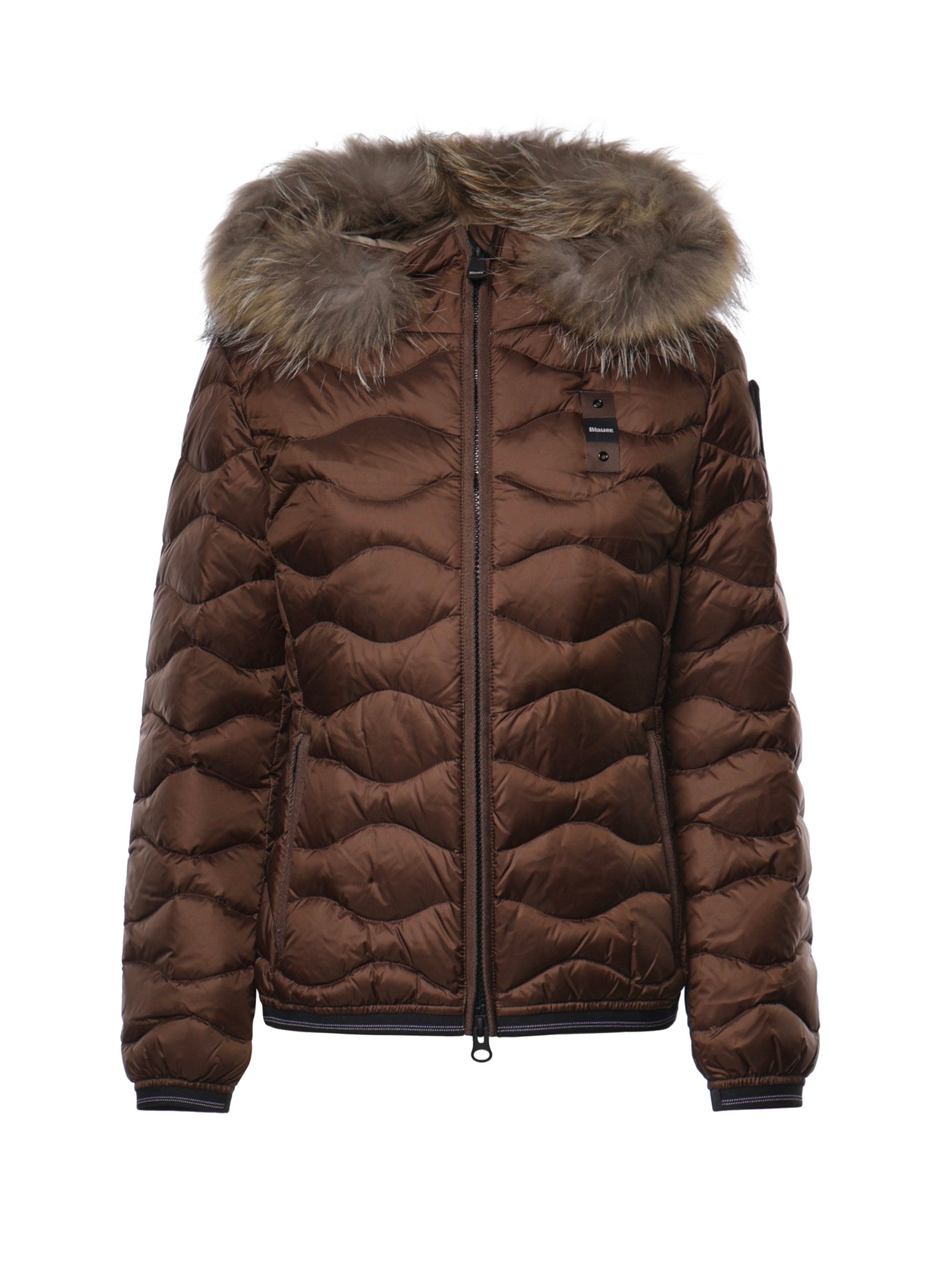 Piumino Aldie con logo 26WBLDC03034 00604730BEI BLAUER 