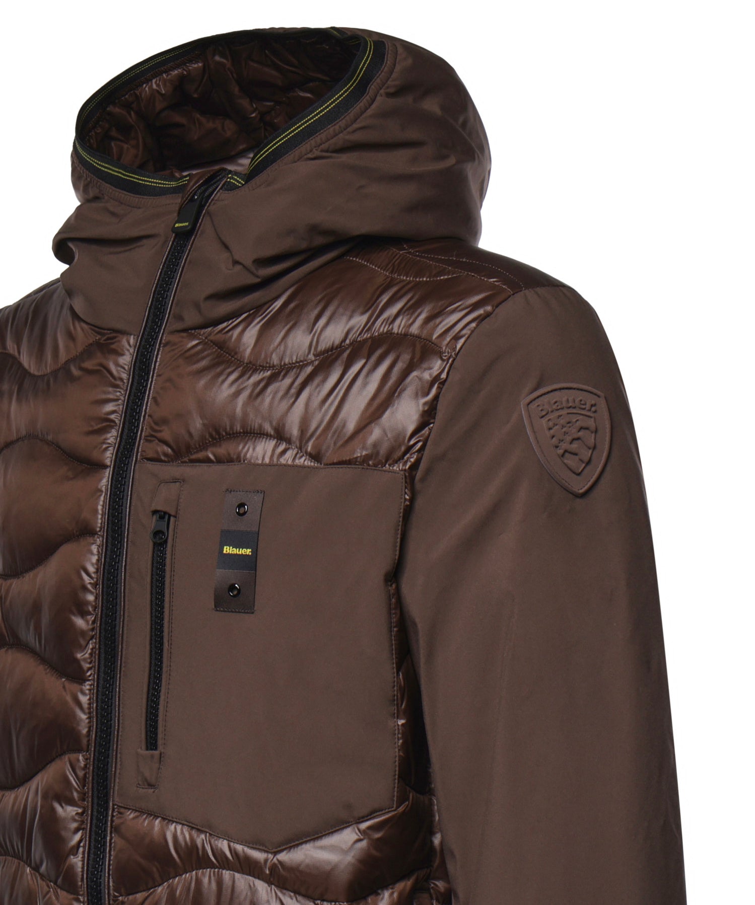 Piumino Albert in nylon con logo 26WBLUC08068 00635530B BLAUER 