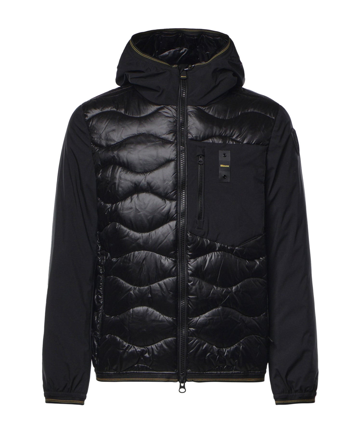 Piumino Albert in nylon con logo 26WBLUC08068 006355999 BLAUER 
