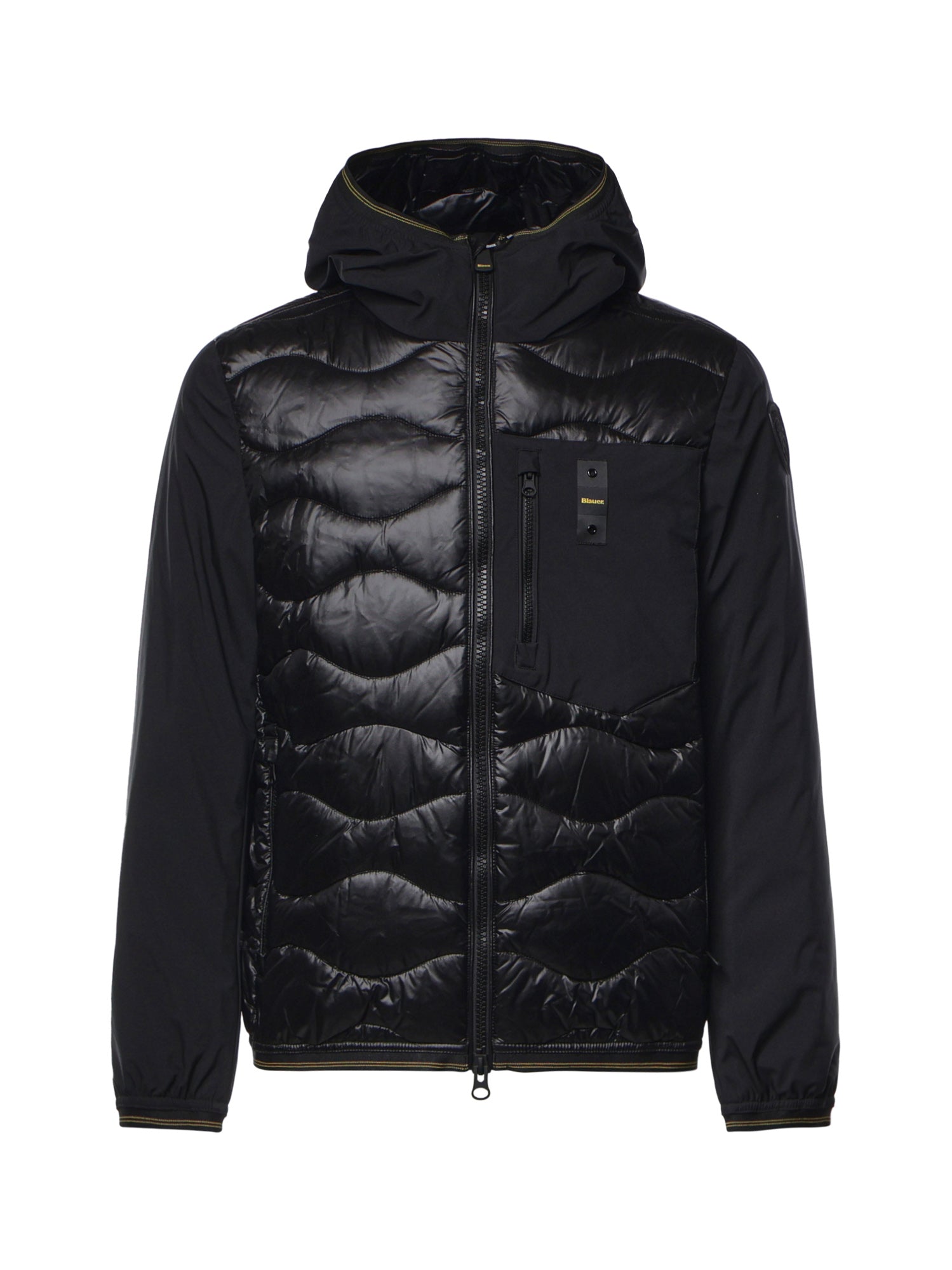Piumino Albert in nylon con logo 26WBLUC08068 006355999 BLAUER 