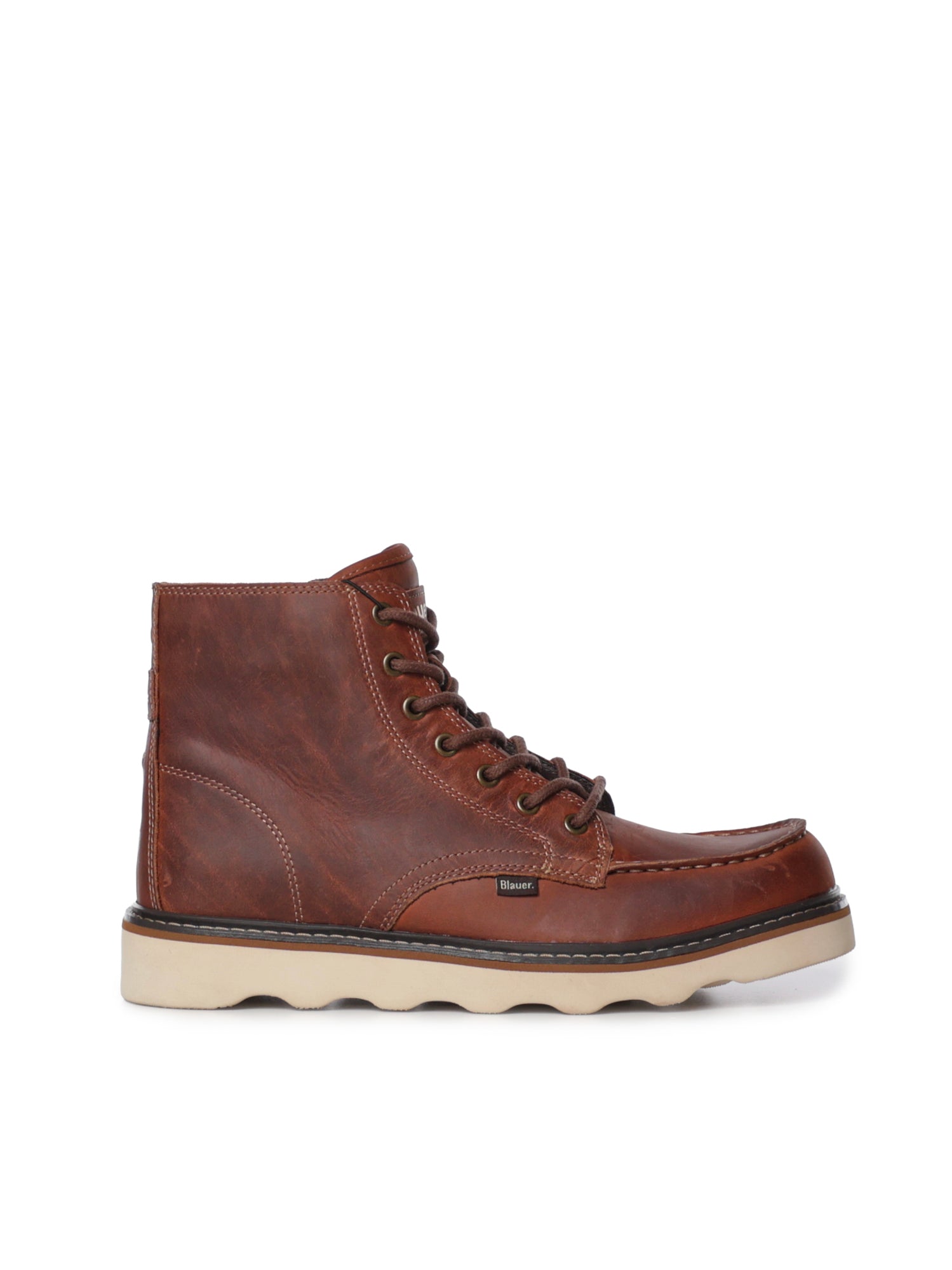 Stivaletto combat in pelle F6NOLAN02 PULCOG BLAUER 