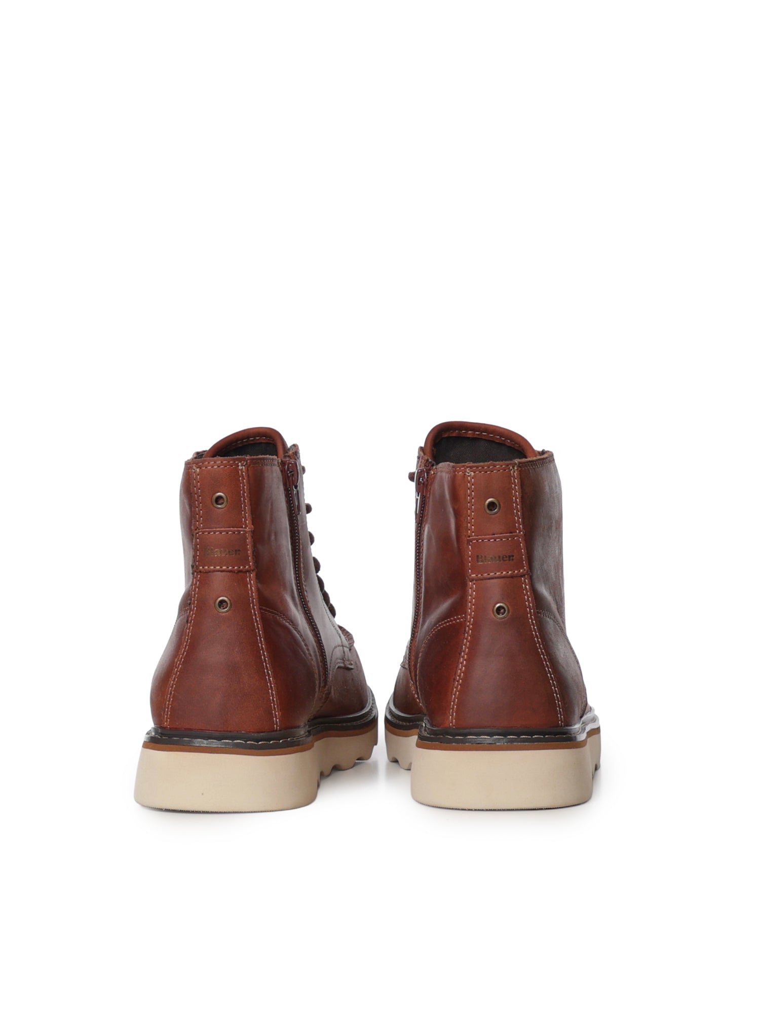 Stivaletto combat in pelle F6NOLAN02 PULCOG BLAUER 