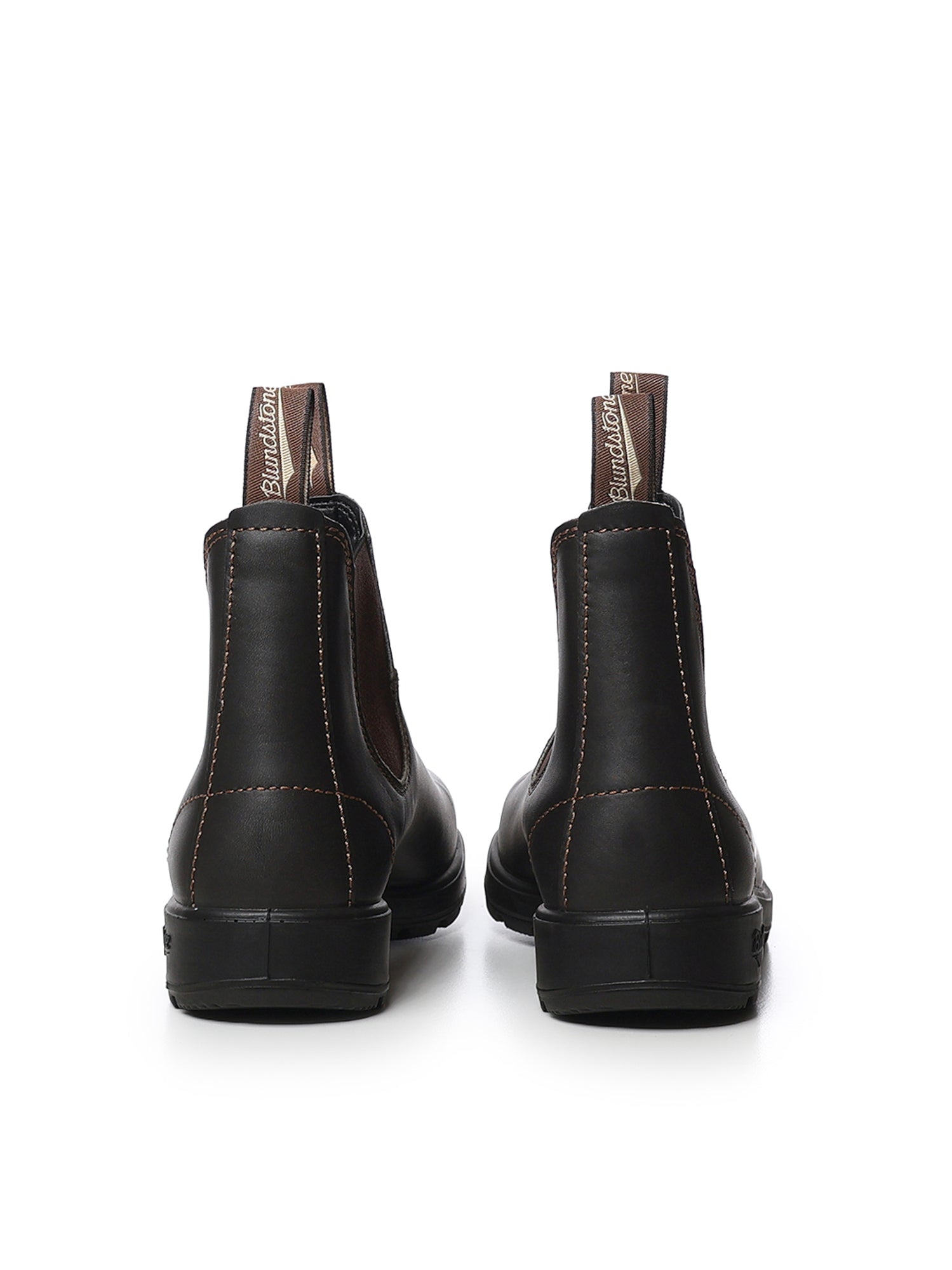 Stivaletti Chelsea in pelle<BR/> 500 STOUT BROWN BLUNDSTONE 