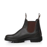 Stivaletti Chelsea in pelle<BR/> 500 STOUT BROWN BLUNDSTONE 