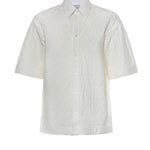 Camicia Intrecciato in popeline di cotone 852469 V6CX09107 BOTTEGA VENETA 
