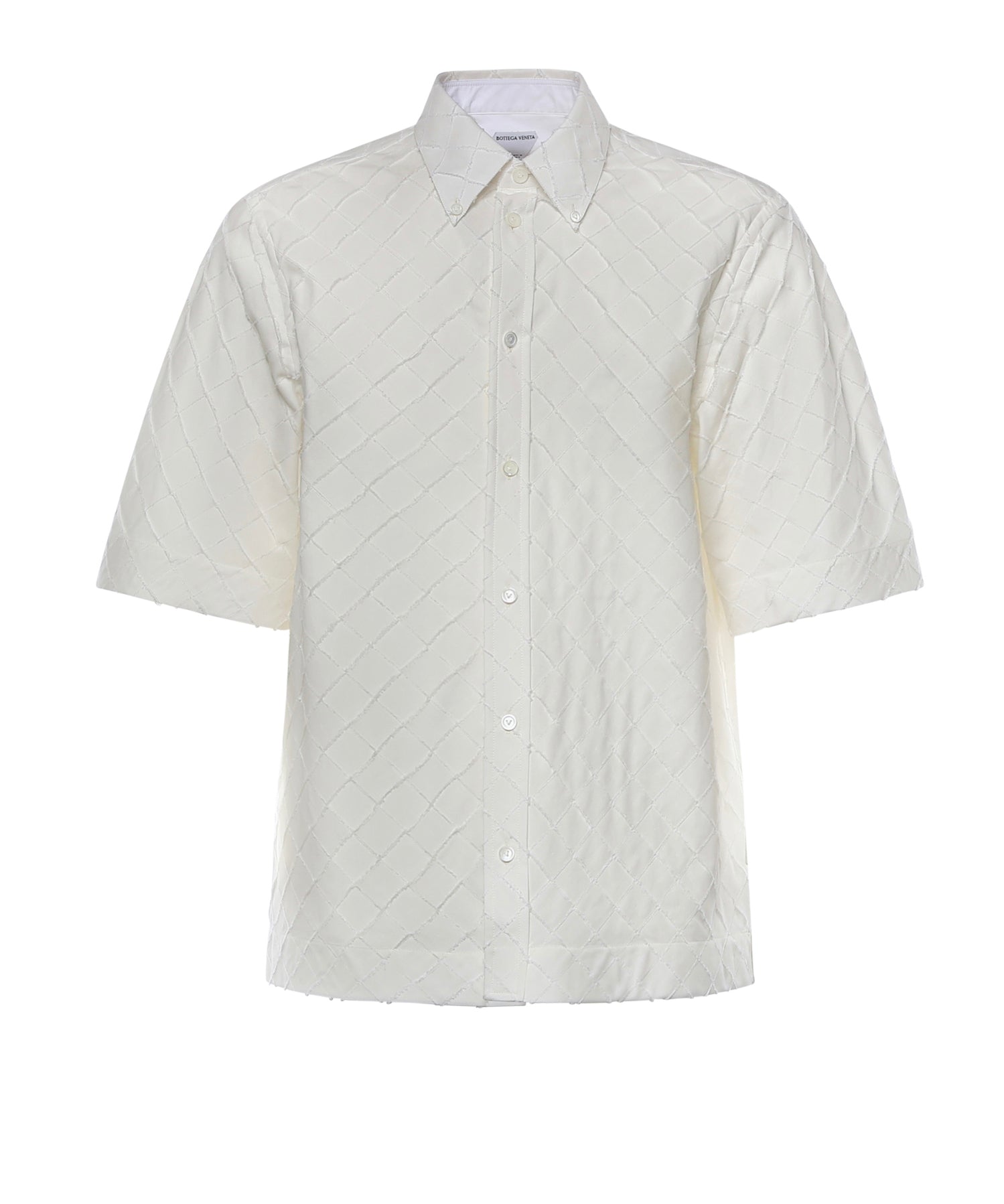 Camicia Intrecciato in popeline di cotone 852469 V6CX09107 BOTTEGA VENETA 