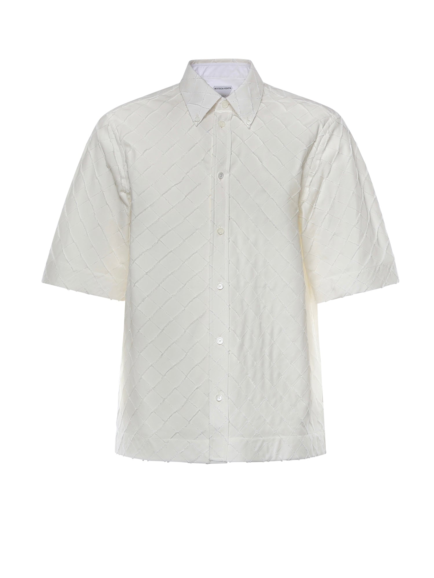 Camicia Intrecciato in popeline di cotone 852469 V6CX09107 BOTTEGA VENETA 