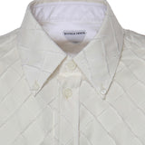 Camicia Intrecciato in popeline di cotone 852469 V6CX09107 BOTTEGA VENETA 