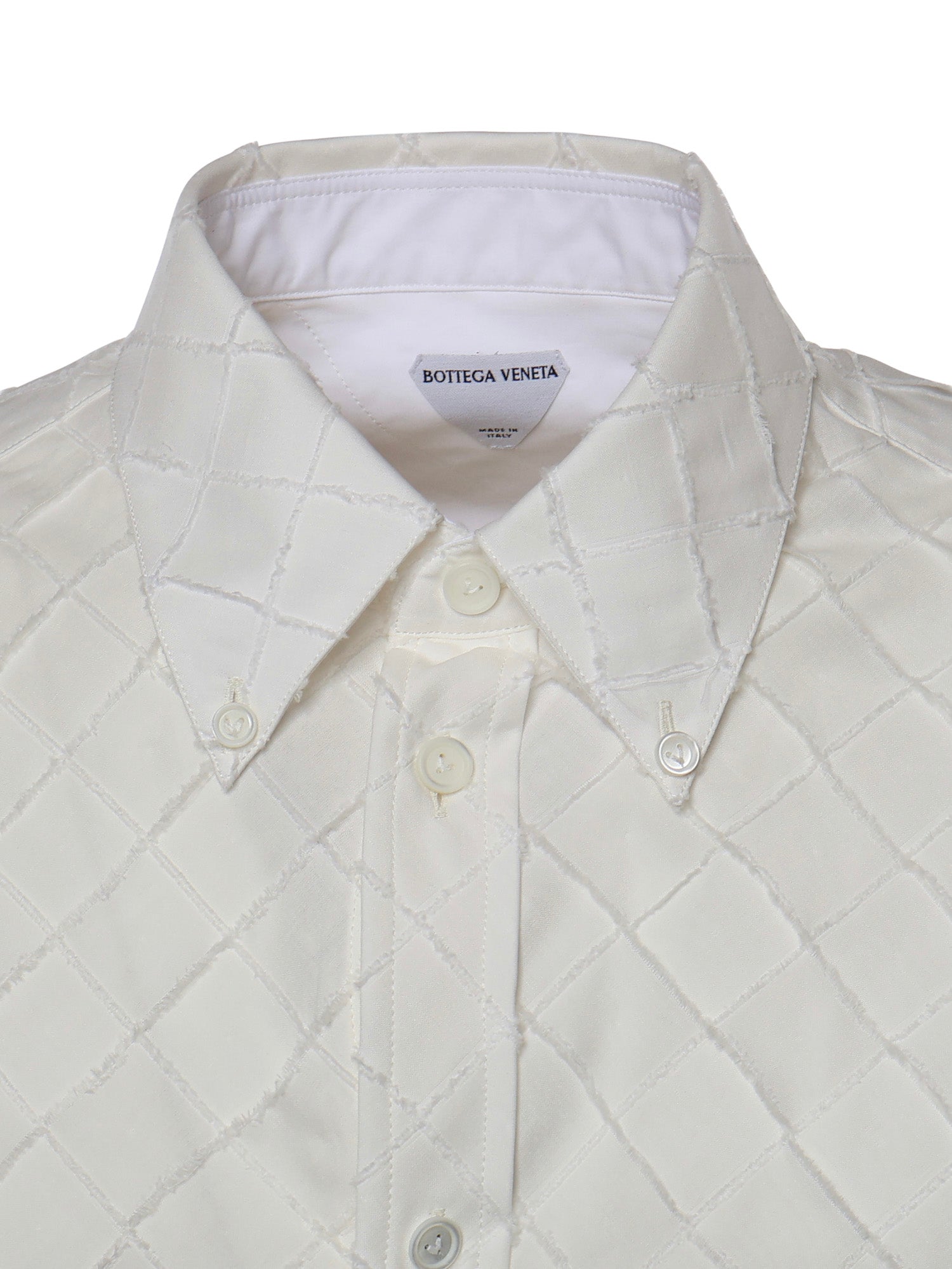 Camicia Intrecciato in popeline di cotone 852469 V6CX09107 BOTTEGA VENETA 