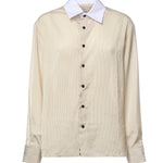 Camicia a righe in misto viscosa 871471 V6NF09231 BOTTEGA VENETA 