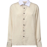 Camicia a righe in misto viscosa 871471 V6NF09231 BOTTEGA VENETA 