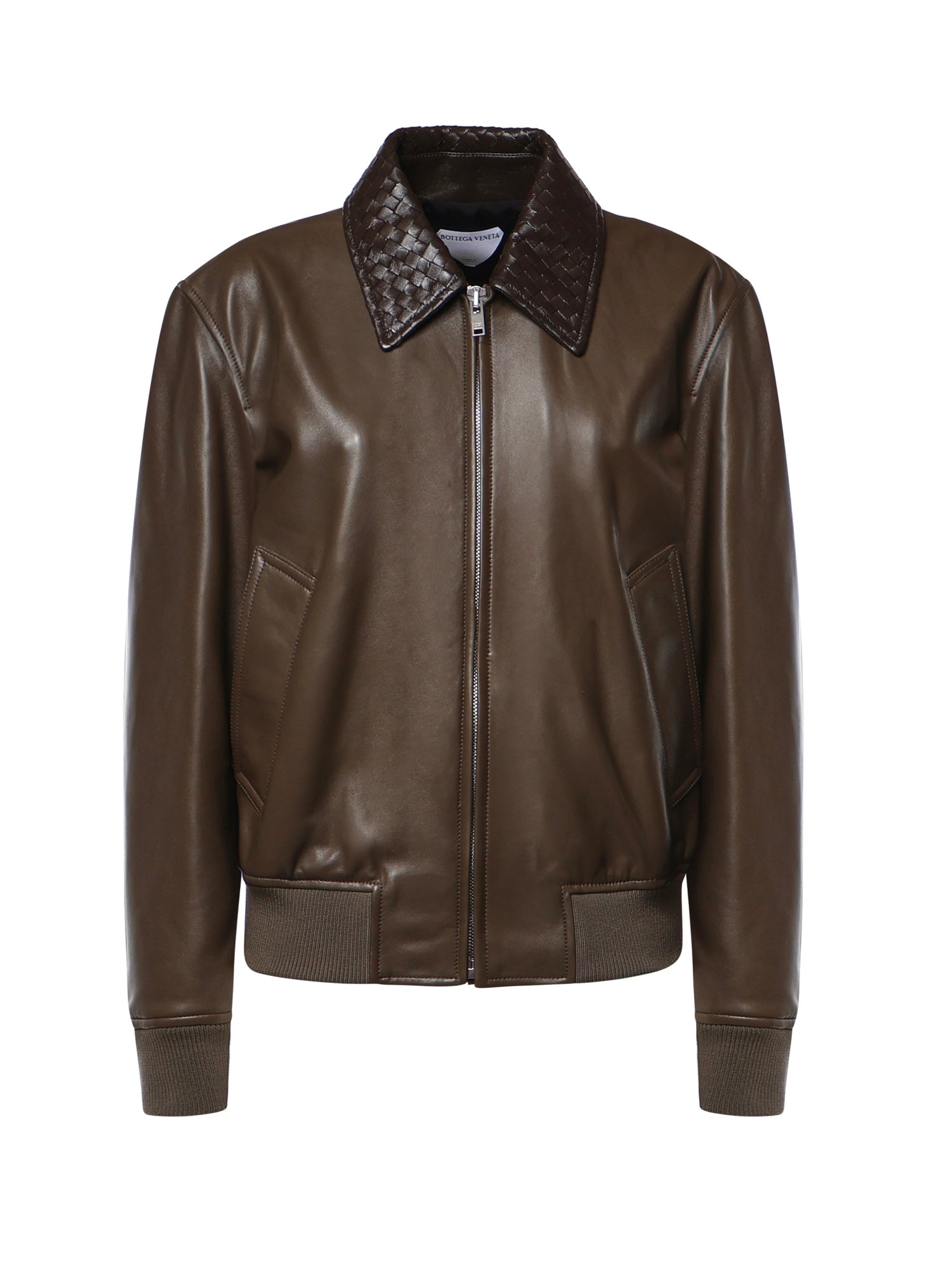 Giacca in pelle lucida 874736 V61D03476 BOTTEGA VENETA 