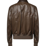 Giacca in pelle lucida 874736 V61D03476 BOTTEGA VENETA 