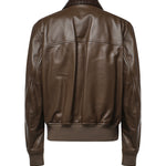 Giacca in pelle lucida 874736 V61D03476 BOTTEGA VENETA 