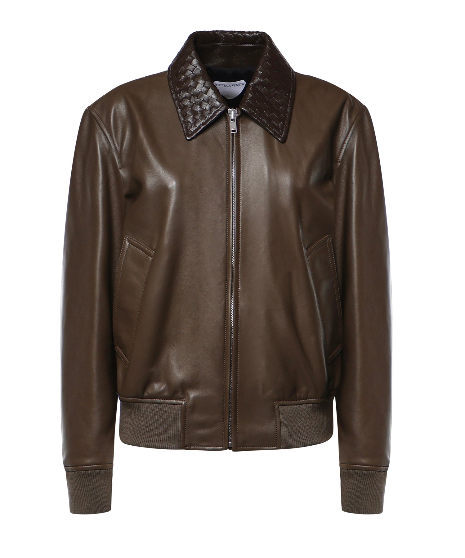 Giacca in pelle lucida 874736 V61D03476 BOTTEGA VENETA 