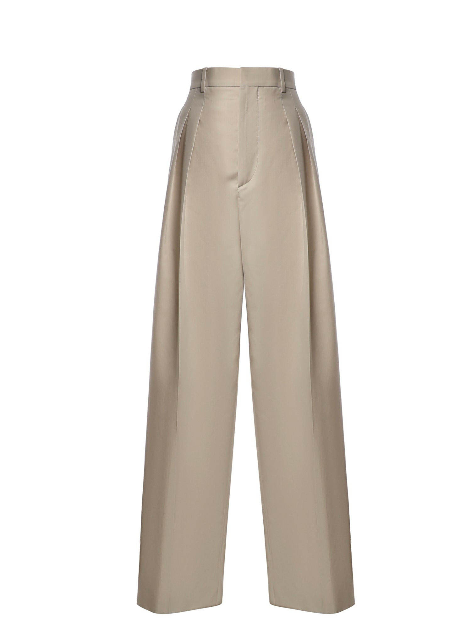Pantaloni a gamba larga in misto lana 876661 V6NB02512 BOTTEGA VENETA 
