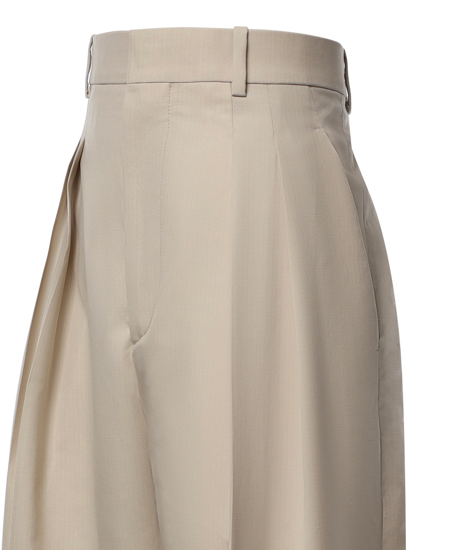 Pantaloni a gamba larga in misto lana 876661 V6NB02512 BOTTEGA VENETA 