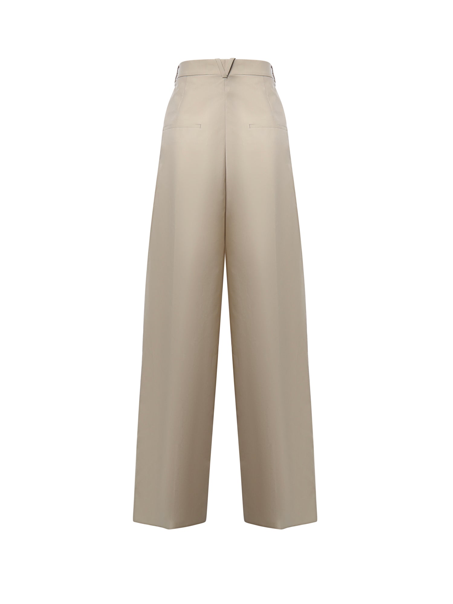 Pantaloni a gamba larga in misto lana 876661 V6NB02512 BOTTEGA VENETA 