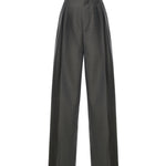 Pantaloni in lana e mohair con pinces 876661 V6O202527 BOTTEGA VENETA 