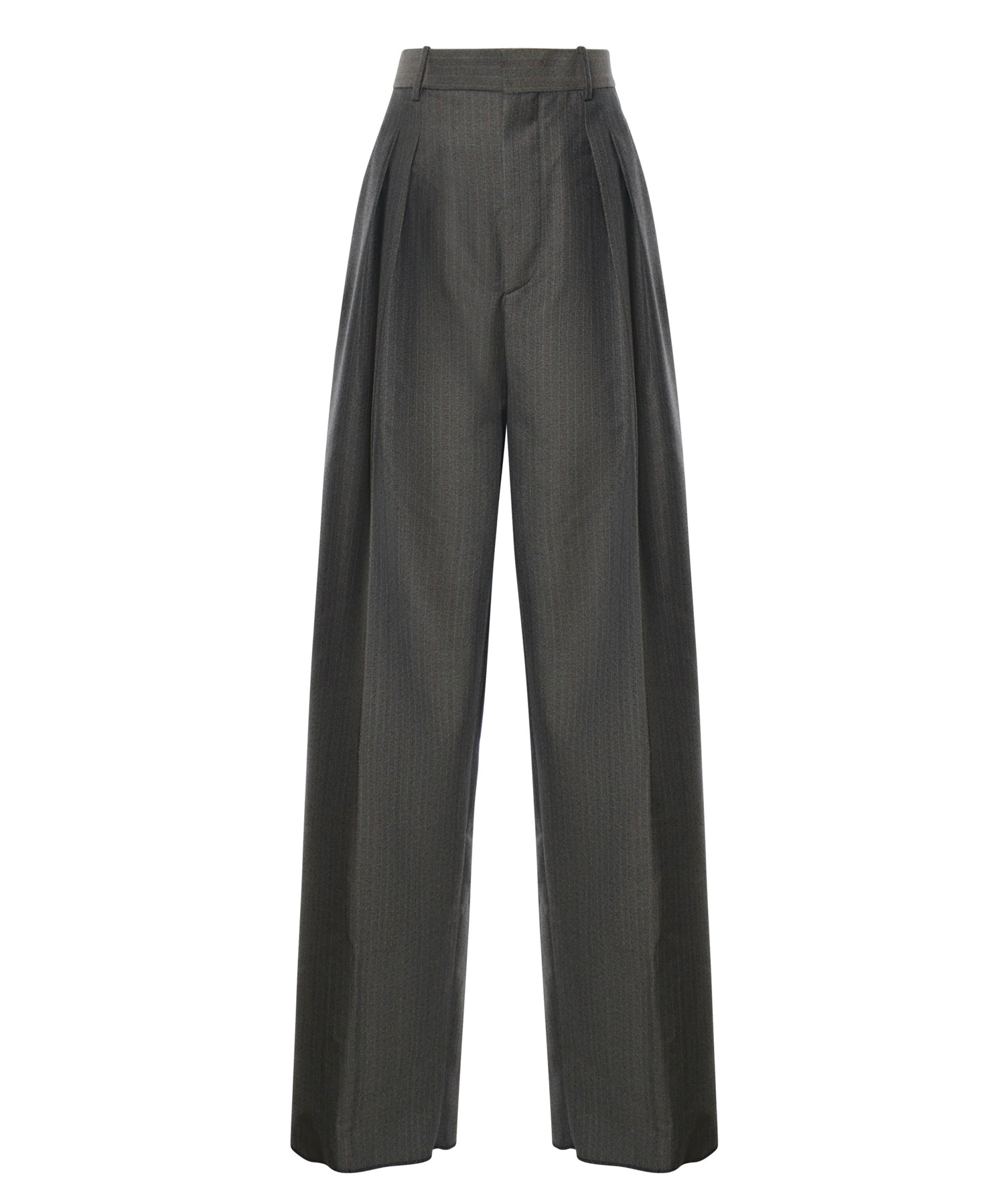 Pantaloni in lana e mohair con pinces 876661 V6O202527 BOTTEGA VENETA 