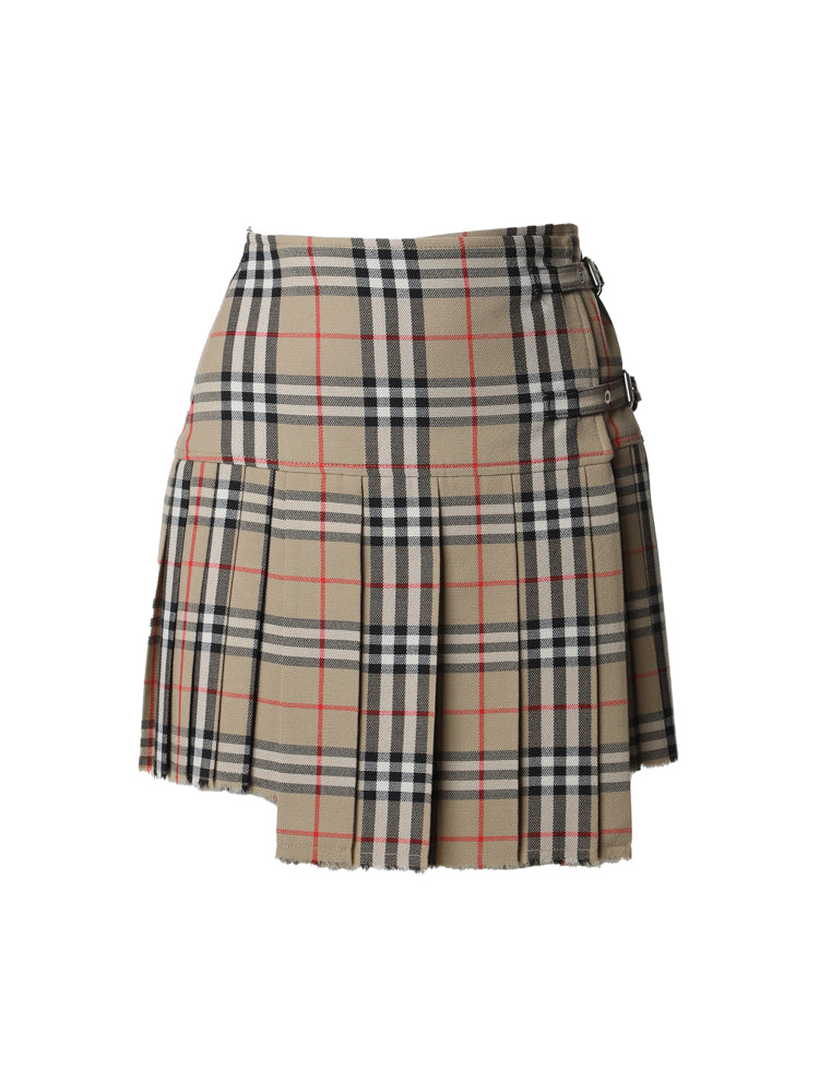 Mini kilt con pieghe in lana Check 8025832 A7028 BURBERRY 