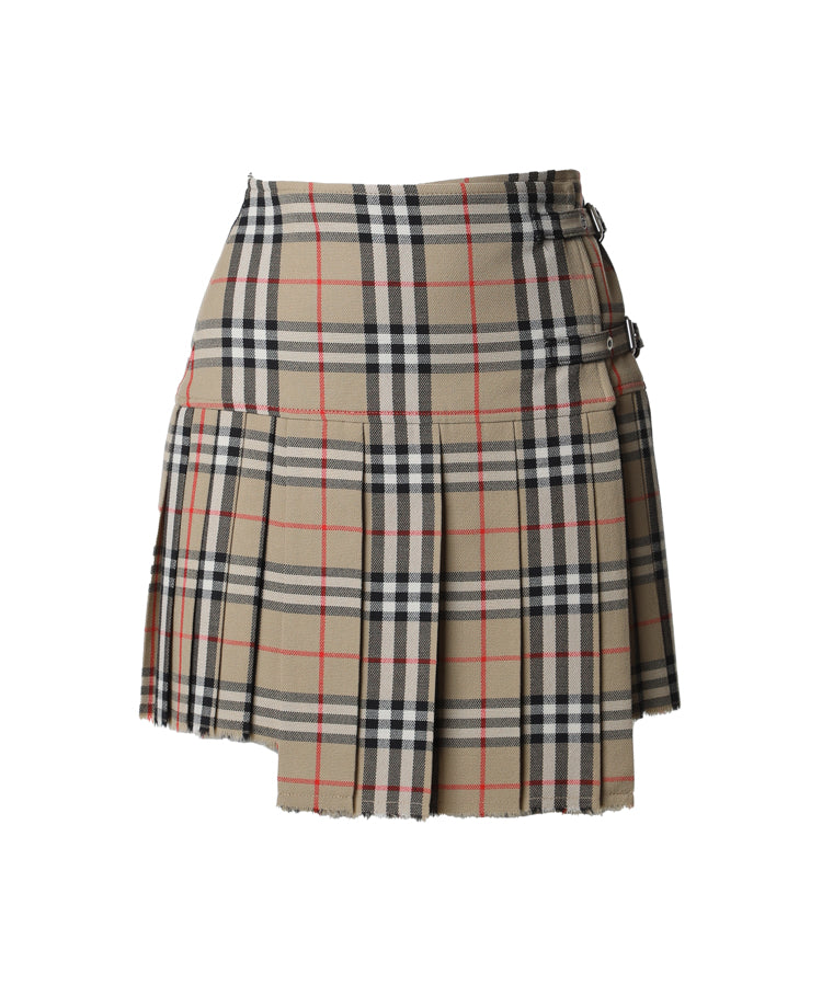Mini kilt con pieghe in lana Check 8025832 A7028 BURBERRY 