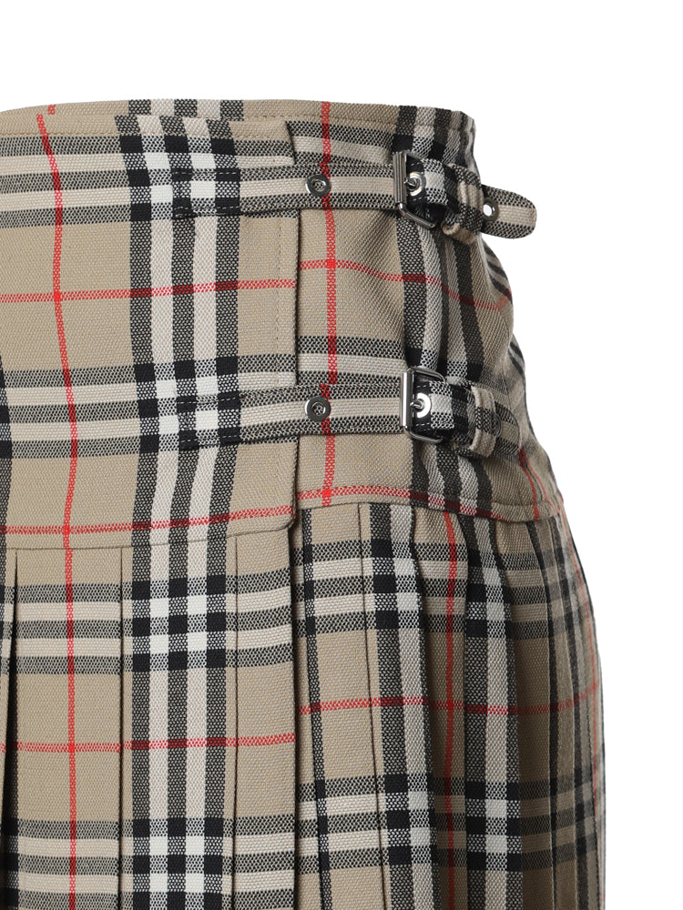 Mini kilt con pieghe in lana Check 8025832 A7028 BURBERRY 