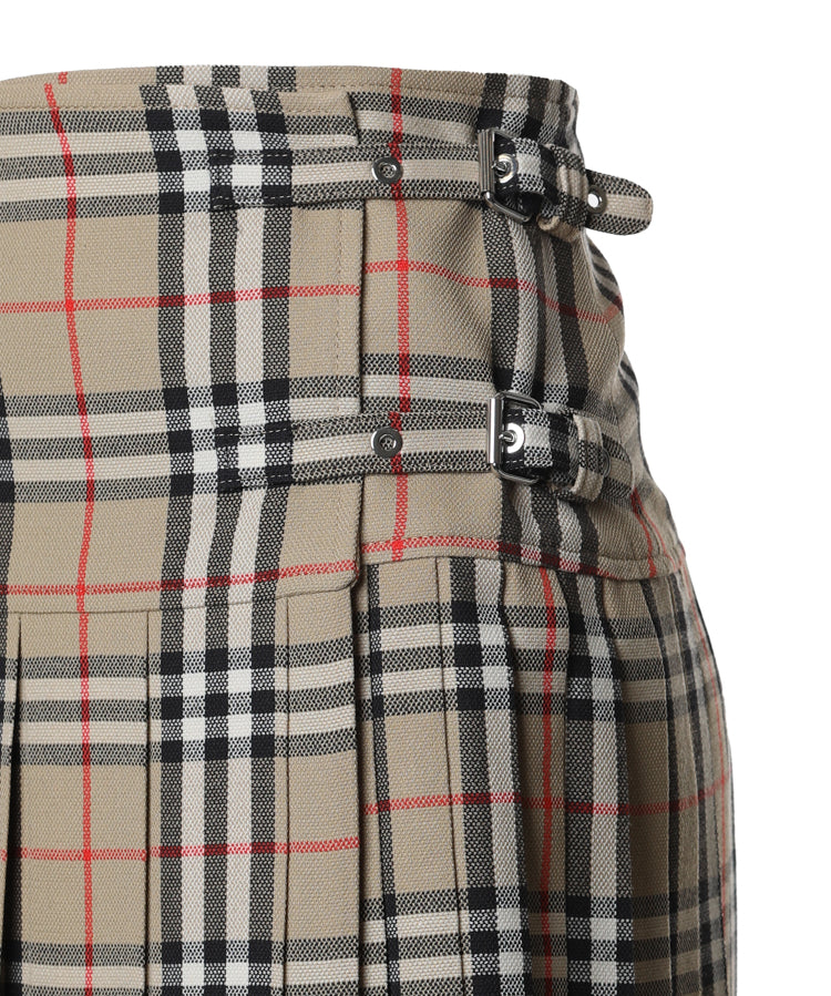 Mini kilt con pieghe in lana Check 8025832 A7028 BURBERRY 