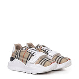 Sneaker Check in cotone e pelle 8048577 A7028 BURBERRY 