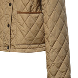 Giacca cropped in nylon trapuntato 8107466 C1544 BURBERRY 