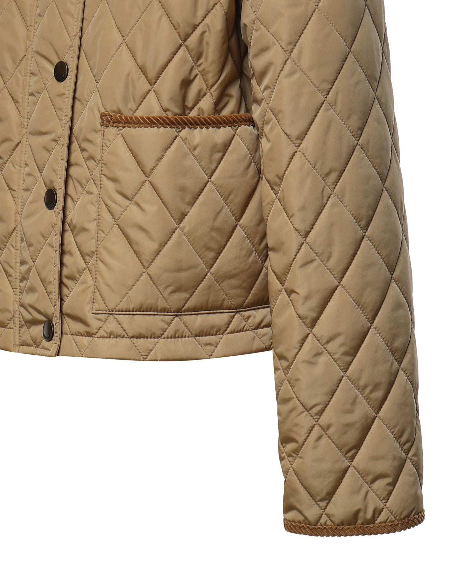 Giacca cropped in nylon trapuntato 8107466 C1544 BURBERRY 